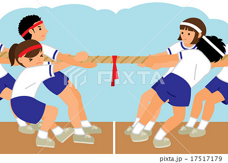 綱引き 綱のイラスト素材