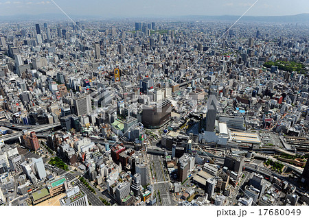 大阪上空の写真素材 - PIXTA