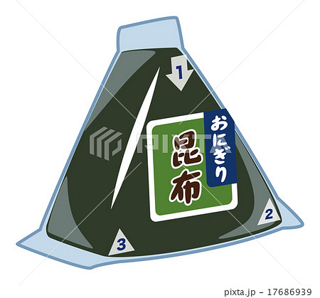 三角おにぎりのイラスト素材