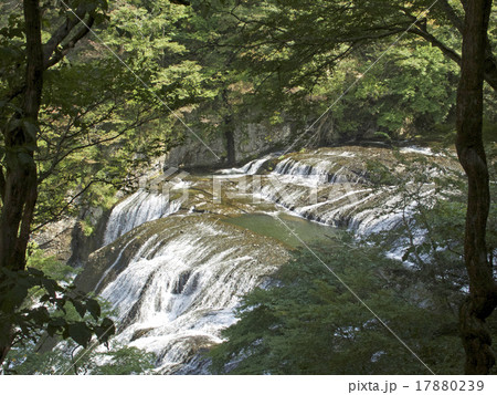 袋田の滝てっぺんの写真素材