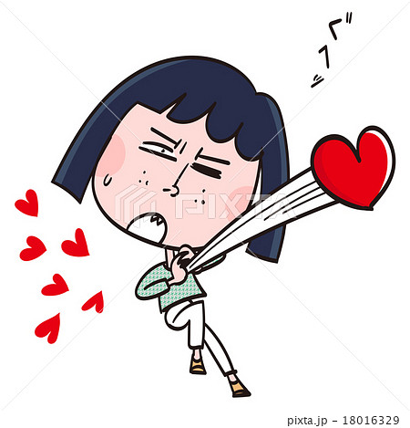心打たれるのイラスト素材