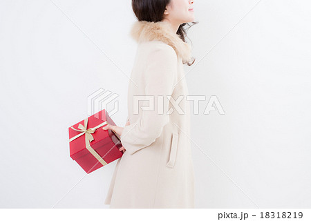 後ろ手の写真素材