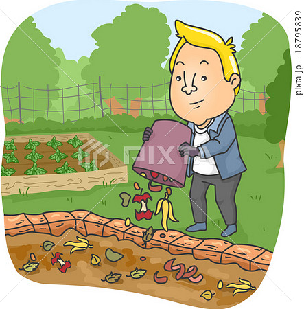 堆肥 男人 插图素材