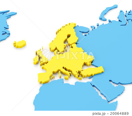 ヨーロッパ 地図 イラストの写真素材