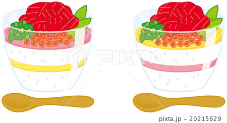 ちらしずしのイラスト素材