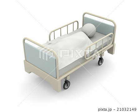 Cg 病室 介護用ベッド 介護ベッドのイラスト素材