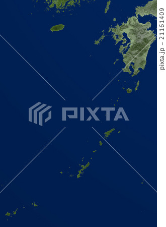 Cg 3dcg 地形 沖縄のイラスト素材