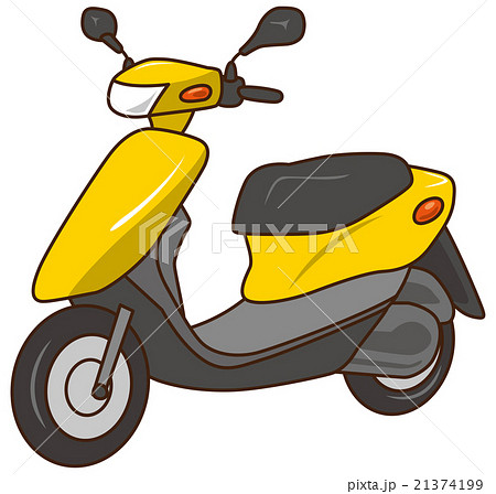 乗物 二輪車 スクーター Cgのイラスト素材