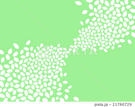 枠 植物 葉 白抜きのイラスト素材