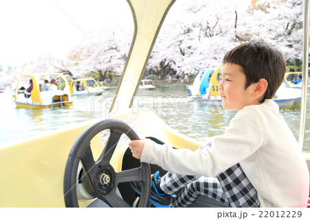 足踏みボートの写真素材