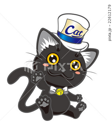 猫 シルクハット 動物 キャラクターの写真素材