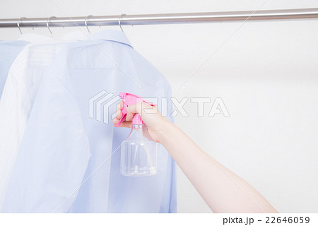 部屋干し 消臭スプレー 消臭 洗濯の写真素材