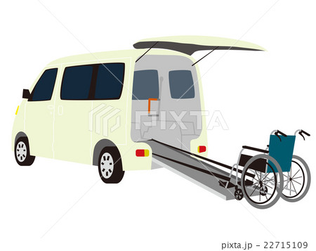 介護タクシーのイラスト素材