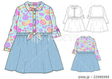 ドッキングワンピのイラスト素材