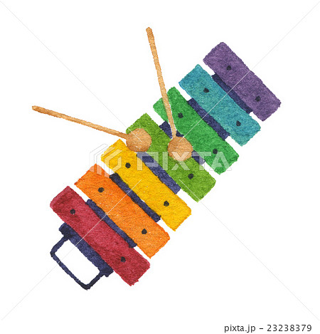 シロフォン 木琴 楽器 玩具の写真素材
