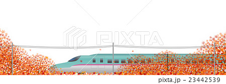 北海道新幹線のイラスト素材