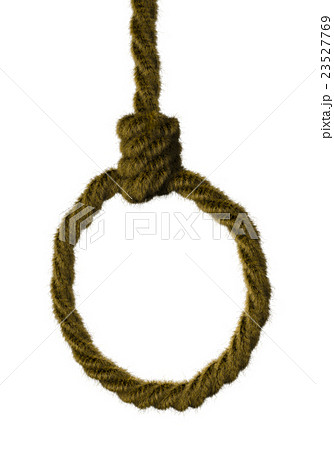 自殺 絞首刑 紐の写真素材