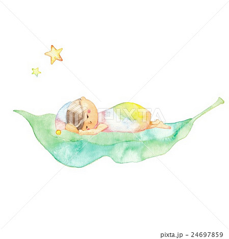小人 植物 水彩 こびとのイラスト素材 - PIXTA