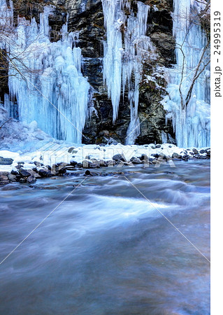 大滝氷まつりの写真素材