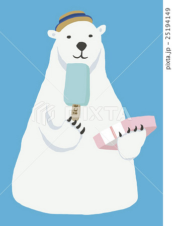 シロクマ アイスキャンディー しろくま 白くまのイラスト素材