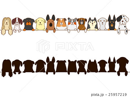 犬 ライン フレーム シルエットのイラスト素材 犬 ライン フレーム シルエットのイラスト素材