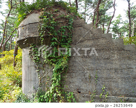 野戦築城の写真素材