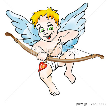 子供 天使の羽 赤ちゃん 乳幼児のイラスト素材