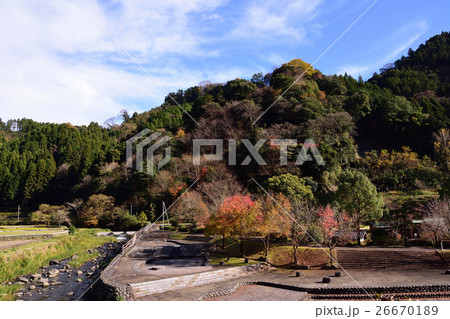 棚田親水公園の写真素材