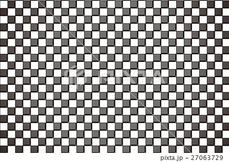 白黒 チェック 四角形 モノトーン 背景のイラスト素材