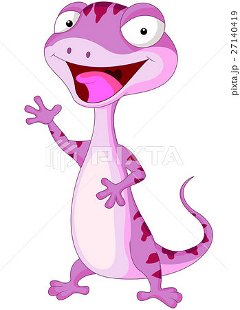 やもり かわいいのイラスト素材