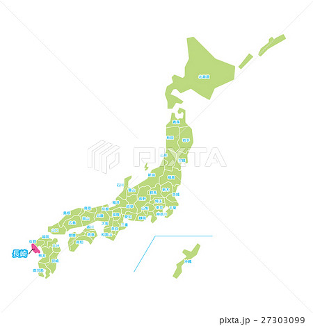 長崎市地図のイラスト素材 Pixta