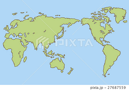 世界地図 地図 世界 大陸のイラスト素材