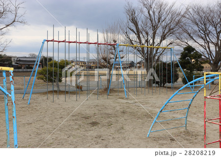 登り棒 学校 小学校 校舎の写真素材