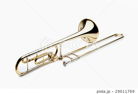 金管 楽器 トロンボーン 吹奏楽器の写真素材 金管 楽器 トロンボーン 吹奏楽器の写真素材