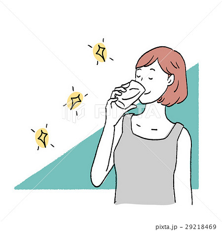 白湯のイラスト素材