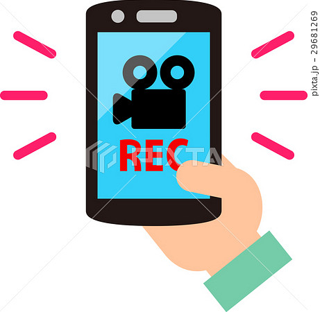 録画機能のイラスト素材