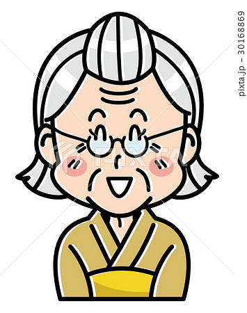 ひいばあちゃんのイラスト素材