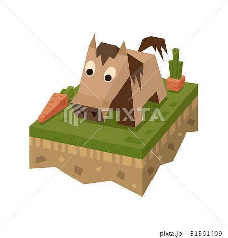 動物 動物 馬 人参のイラスト素材