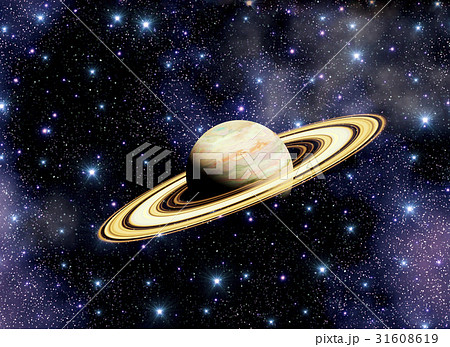 土星 宇宙 星団 星雲のイラスト素材