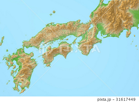 紀伊半島 地図の写真素材