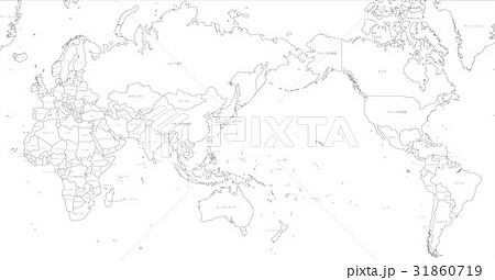 アフリカ地図のイラスト素材