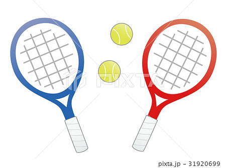 テニスラケット ラケット イラスト ガットのイラスト素材