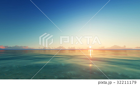 サバンナ 日の出 夜明け 地平線のイラスト素材 Pixta