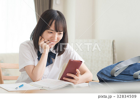 女子高生の写真素材