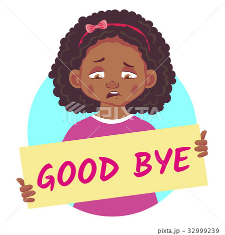 Goodbye さようなら お別れ メッセージのイラスト素材