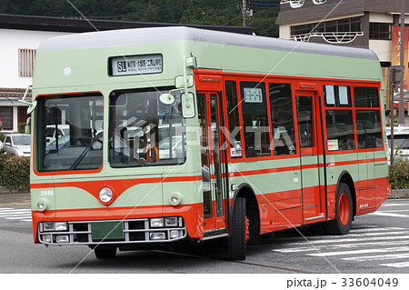 東武バス日光 日光軌道タイプ特別車両 の写真素材