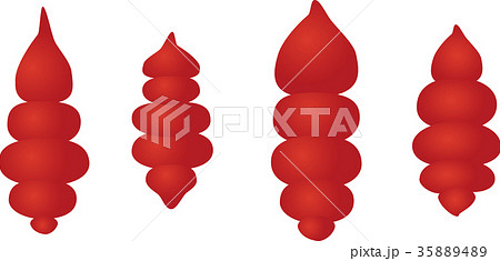 蚕のイラスト素材