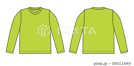 Short-sleeved baseball shirt / T-shirt template - Stock Illustration  [70016364] - PIXTA