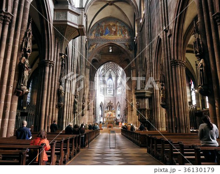 フライブルク大聖堂の写真素材