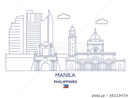 マニラ フィリピン ベクトル 建物のイラスト素材 Pixta